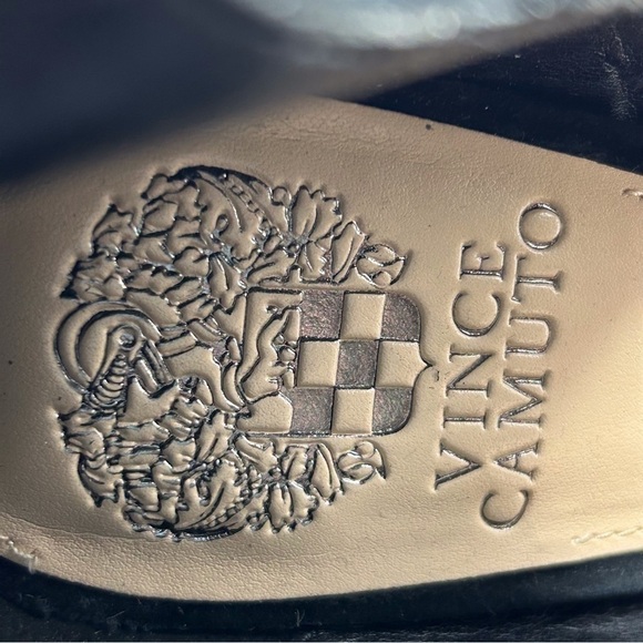 Vince Camuto Kamaye Black Suede Lace Up Platform Heeled Sandals Size 7 - Picture 12 of 12